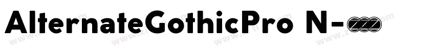 AlternateGothicPro N字体转换